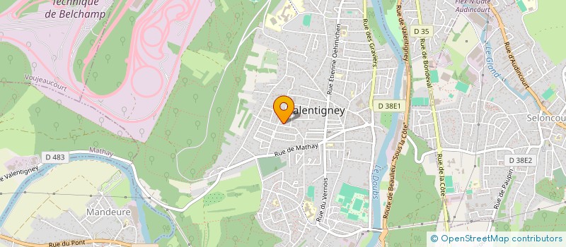 localisation de l'entreprise MADAME ROLANDE PEPIOT  VALENTIGNEY