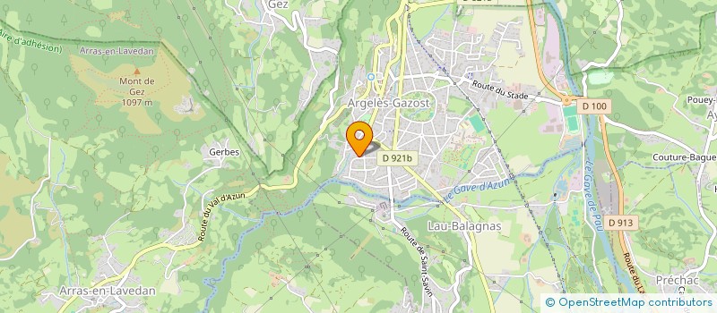 localisation de l'entreprise MADAME ROLANDE PEYRAFITTE  ARGELES-GAZOST