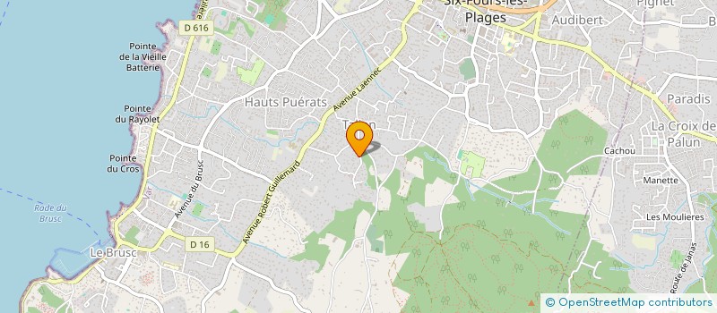 localisation de l'entreprise MADAME ROLANDE REY à SIX-FOURS-LES-PLAGES