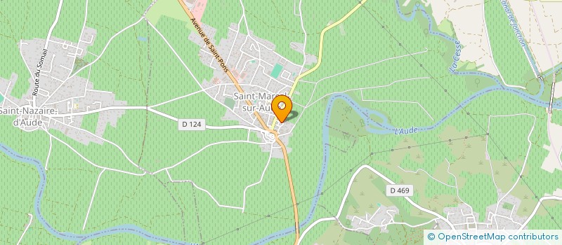 localisation de l'entreprise MADAME ROLANDE ROLLAND  SAINT-MARCEL-SUR-AUDE