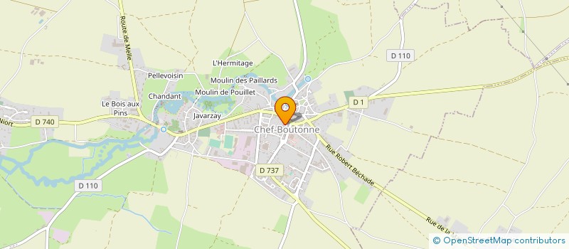 localisation de l'entreprise MADAME ROLANDE ROUGERIE à CHEF-BOUTONNE
