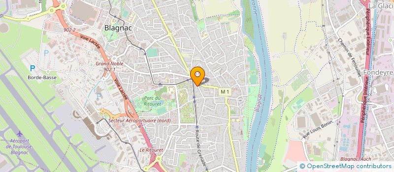 localisation de l'entreprise MADAME ROLANDE SAGIT  BLAGNAC