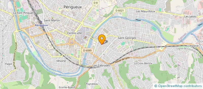 localisation de l'entreprise MADAME ROLANDE SAVAUD  PERIGUEUX