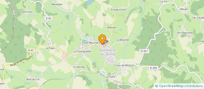 localisation de l'entreprise MADAME ROLANDE SIVIGNON  DOMPIERRE-LES-ORMES