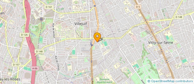 localisation de l'entreprise MADAME ROLANDE STOLLER  VILLEJUIF