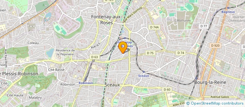 localisation de l'entreprise MADAME ROLANDE TELLIER à FONTENAY-AUX-ROSES