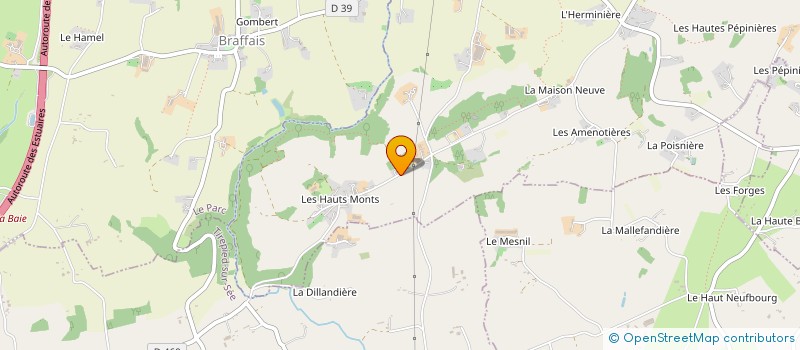 localisation de l'entreprise MADAME ROLANDE VAUGRENTE à SAINT-GEORGES-DE-LIVOYE