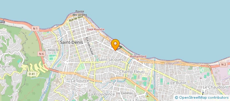 localisation de l'entreprise MADAME ROLINE RAZAFINDRAHERY à SAINT-DENIS
