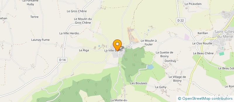 localisation de l'entreprise MADAME ROLLANDE GAUDIN  LE MENE