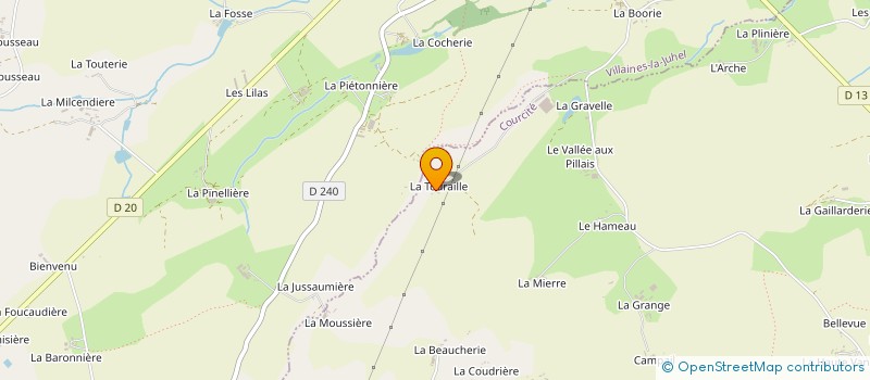 localisation de l'entreprise MADAME ROLLANDE LOUVARD à COURCITE