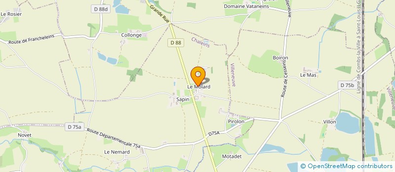 localisation de l'entreprise MADAME ROLLET CORDIER  CHALEINS