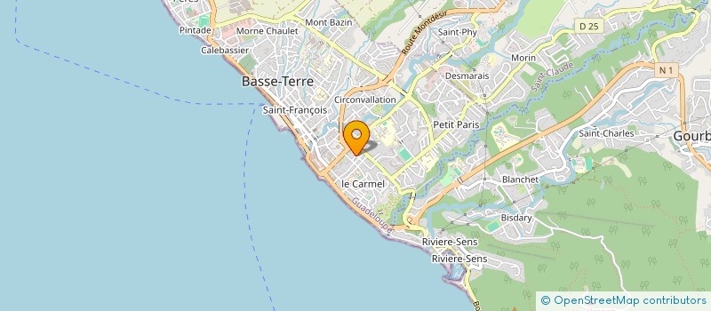 localisation de l'entreprise MADAME ROMAINE BABEL à BASSE-TERRE