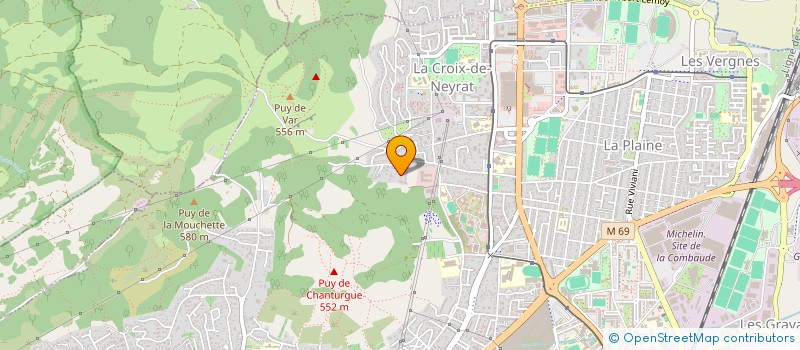 localisation de l'entreprise MADAME ROMAISSA ZEGHDANE  CLERMONT-FERRAND