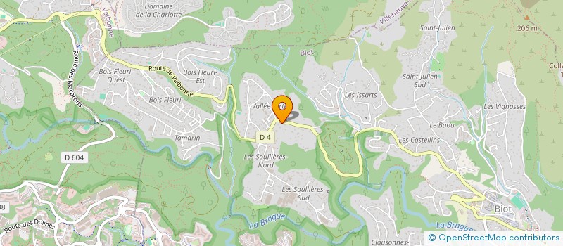 localisation de l'entreprise MADAME ROMANA BRIFFA  BIOT