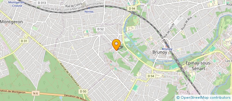 localisation de l'entreprise MADAME ROMANA CRISPO  BRUNOY