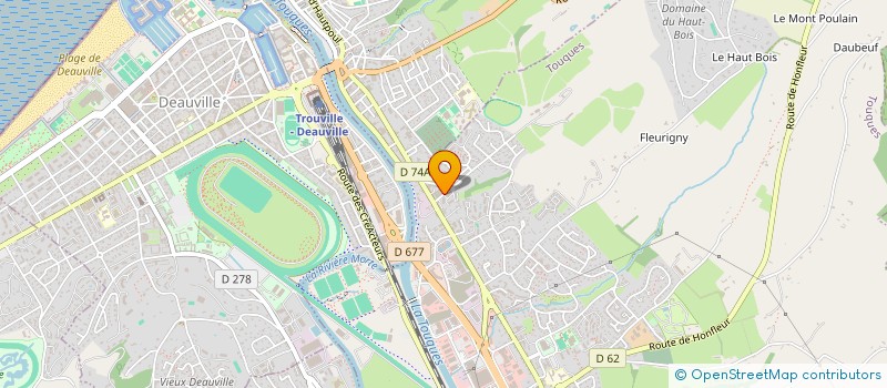 localisation de l'entreprise MADAME ROMANA PRIEUR  TOUQUES