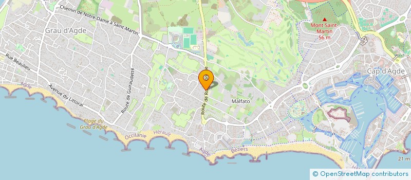 localisation de l'entreprise MADAME ROMANCE MATHEVON  AGDE