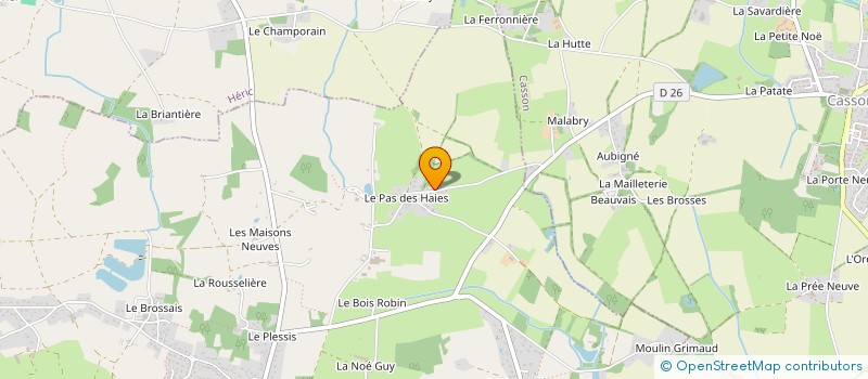 localisation de l'entreprise MADAME ROMANE AIGLE à GRANDCHAMP-DES-FONTAINES