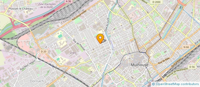 localisation de l'entreprise MADAME ROMANE AMBRE  MULHOUSE