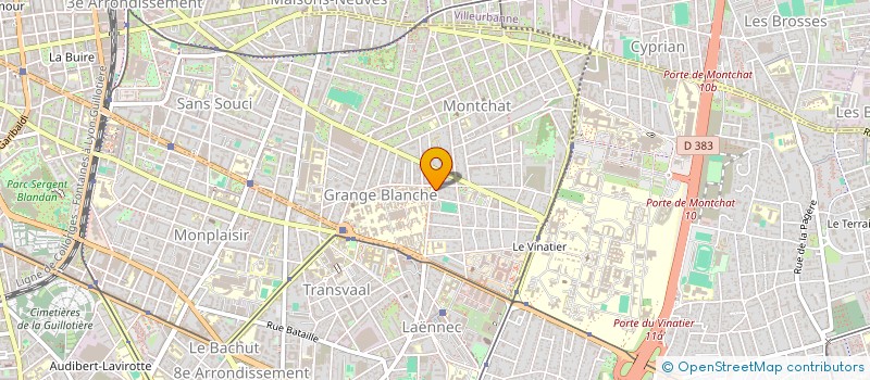 localisation de l'entreprise MADAME ROMANE AUBIN  LYON