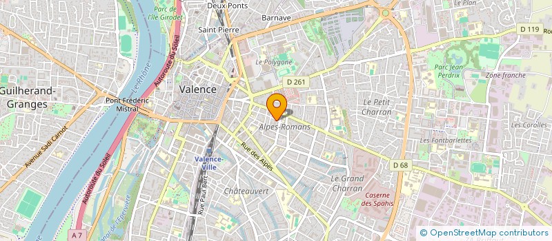 localisation de l'entreprise MADAME ROMANE AUDERGON  VALENCE