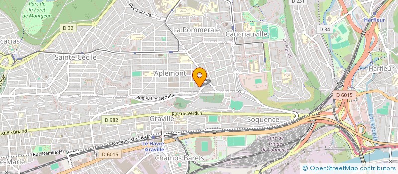 localisation de l'entreprise MADAME ROMANE AVENEL  LE HAVRE