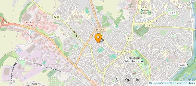 localisation de l'entreprise MADAME ROMANE BACQUET à SAINT-QUENTIN