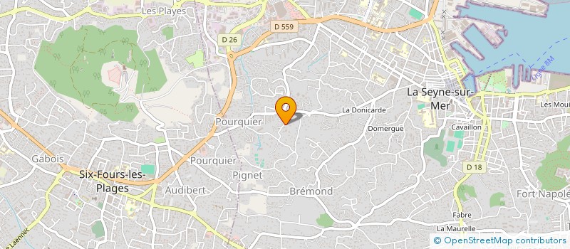 localisation de l'entreprise MADAME ROMANE BARBIER à LA SEYNE SUR MER