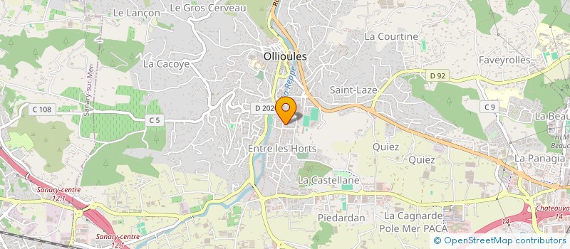 localisation de l'entreprise MADAME ROMANE BARDEUR à TOULON