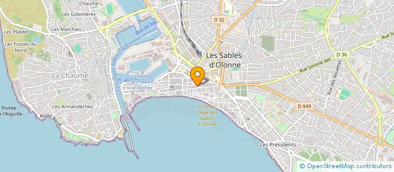 localisation de l'entreprise MADAME ROMANE BARRETEAU à LES SABLES-D'OLONNE