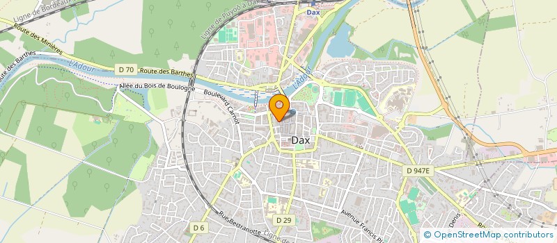 localisation de l'entreprise MADAME ROMANE BARTHELEMY  DAX