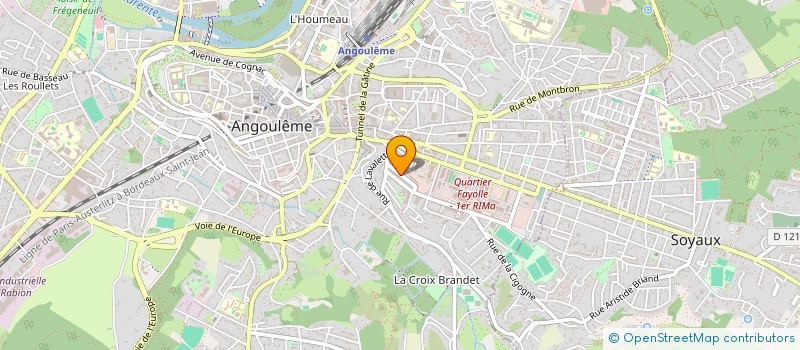 localisation de l'entreprise MADAME ROMANE BECKER à ANGOULEME