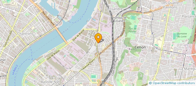 localisation de l'entreprise MADAME ROMANE BENARD  CENON