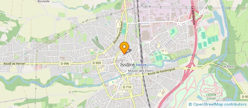 localisation de l'entreprise MADAME ROMANE BENESTON  ISSOIRE