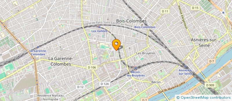 localisation de l'entreprise MADAME ROMANE BERENBLIT à BOIS-COLOMBES