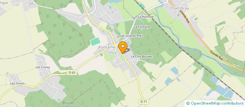 localisation de l'entreprise MADAME ROMANE BERTIN  FONTAINE-SOUS-JOUY