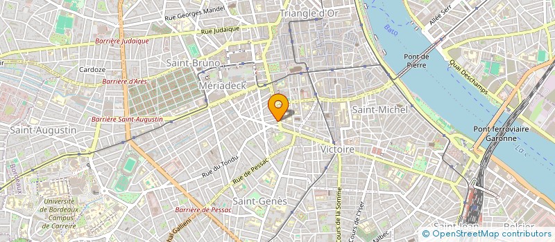 localisation de l'entreprise MADAME ROMANE BEZELGUES  BORDEAUX