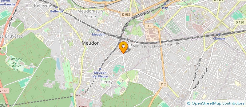 localisation de l'entreprise MADAME ROMANE BLOCK DE FRIBERG à MEUDON