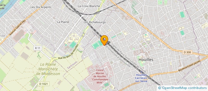 localisation de l'entreprise MADAME ROMANE BOENNEC  HOUILLES