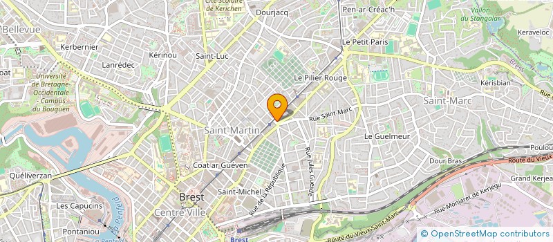 localisation de l'entreprise MADAME ROMANE BORNAREL à BREST
