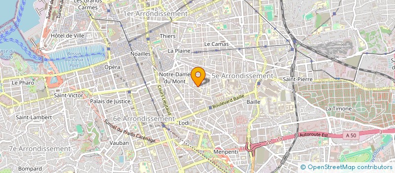 localisation de l'entreprise MADAME ROMANE BOUCHER  MARSEILLE