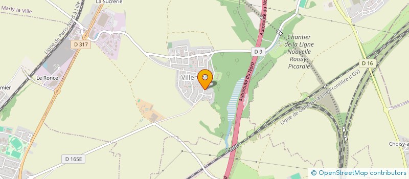 localisation de l'entreprise MADAME ROMANE BOUSSAGUET  VILLERON