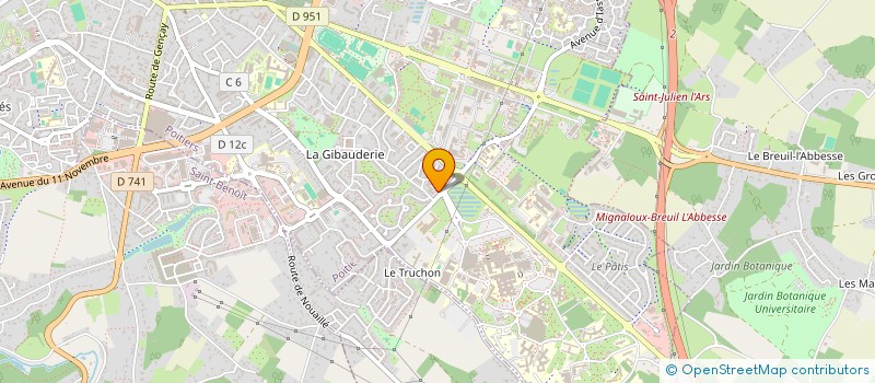localisation de l'entreprise MADAME ROMANE BRANGER  POITIERS