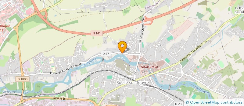 localisation de l'entreprise MADAME ROMANE BRION  RUELLE-SUR-TOUVRE