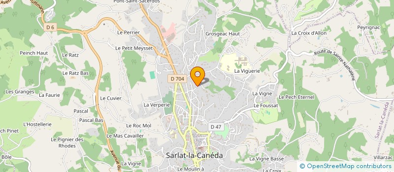 localisation de l'entreprise MADAME ROMANE BRUNO  SARLAT-LA-CANEDA