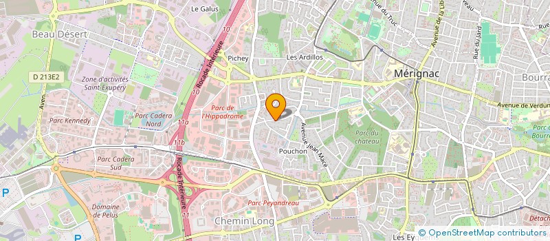 localisation de l'entreprise MADAME ROMANE BURON  MERIGNAC