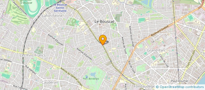 localisation de l'entreprise MADAME ROMANE CARRIERE  LE BOUSCAT