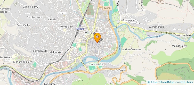 localisation de l'entreprise MADAME ROMANE CHAUMET à MILLAU