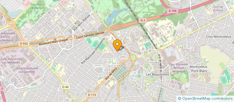 localisation de l'entreprise MADAME ROMANE CHEVALIER  AULNAY-SOUS-BOIS