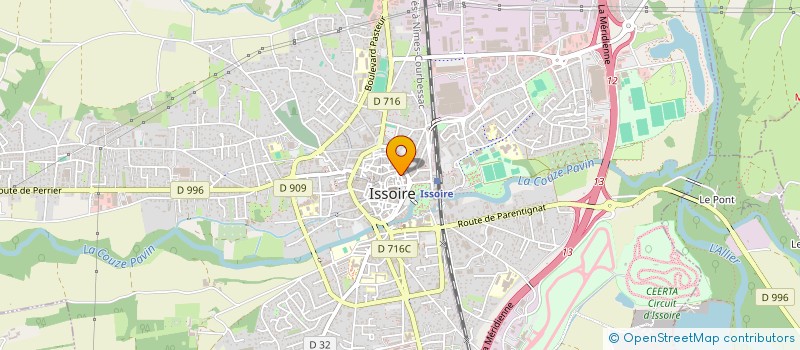 localisation de l'entreprise MADAME ROMANE CITERNE  ISSOIRE